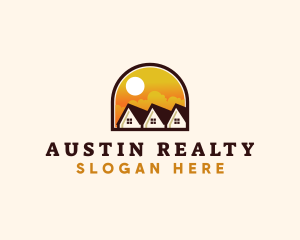 Subdivision Arch Roofing Realty logo design