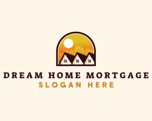 Mortgage - Subdivision Arch Roofing Realty logo design