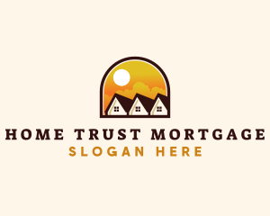 Mortgage - Subdivision Arch Roofing Realty logo design