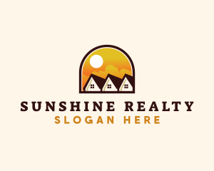 Subdivision Arch Roofing Realty logo design