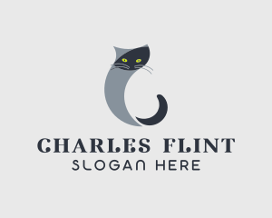 Pet Cat Letter C logo design