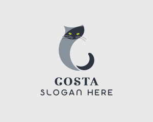 Pet Cat Letter C logo design