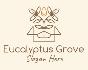 Eucalyptus - Eucalyptus Plant Droplet logo design