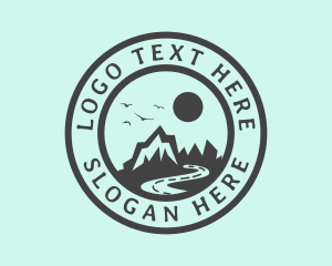 Explore - Mountain Traveler Outdoors logo design