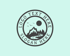 Adventure - Mountain Travel Outdoors logo design