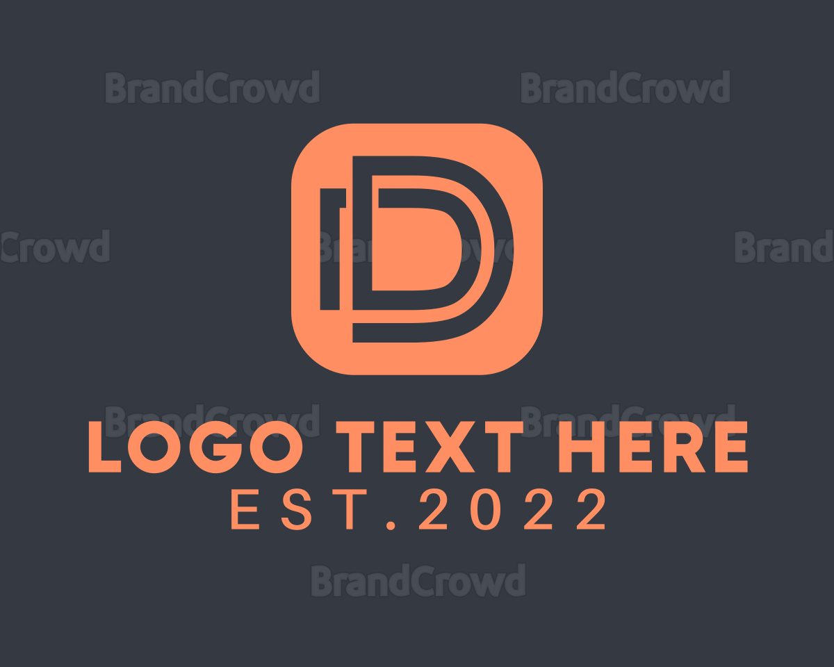 Letter D App Logo