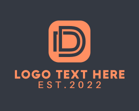 App - Letter D App logo design