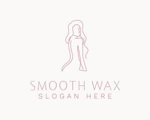 Sexy Naked Woman logo design