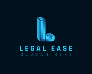 Modern 3D Agency Letter L Logo