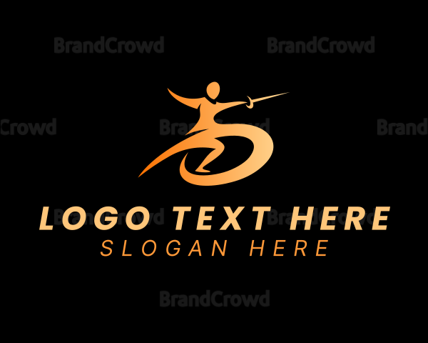 Sports Athlete Sword Logo | BrandCrowd Logo Maker