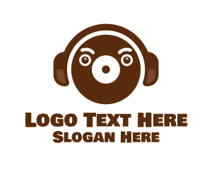 Audio Player - Brown Bear Recording logo design