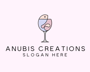 Seafood Wine Restaurant logo design