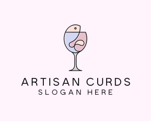 Seafood Wine Restaurant logo design