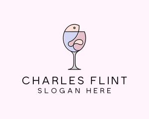 Seafood Wine Restaurant logo design