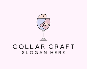 Seafood Wine Restaurant logo design