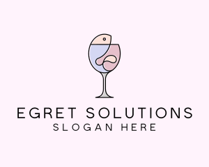 Seafood Wine Restaurant logo design