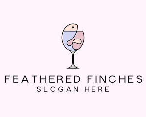 Seafood Wine Restaurant logo design