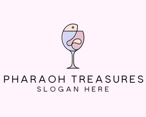 Seafood Wine Restaurant logo design