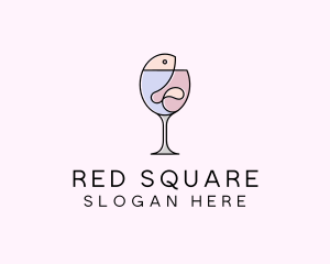 Seafood Wine Restaurant logo design