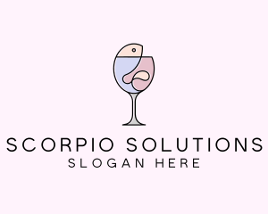 Seafood Wine Restaurant logo design