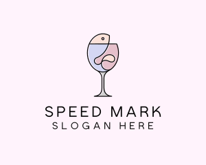 Seafood Wine Restaurant logo design