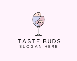 Seafood Wine Restaurant logo design