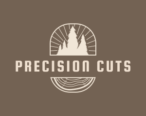 Cutting - Forest Tree Lumber logo design