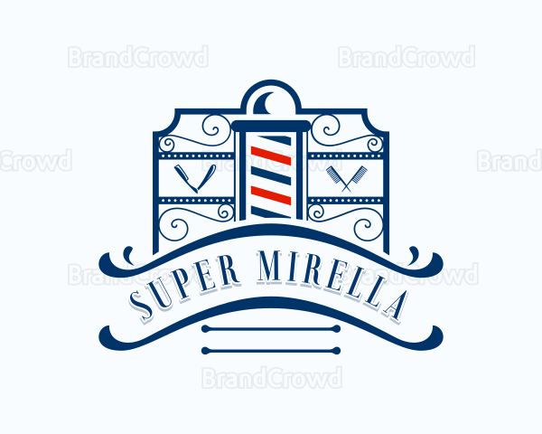 Hairstylist Barber Grooming Logo