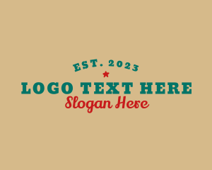 Retro Stylish Wordmark Logo