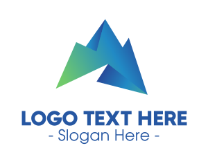 3d - 3D Mountain Tops logo design