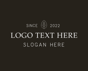 Personal - Minimalist Organic Wordmark logo design
