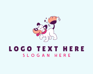 Canine - Dog Broom Cleaning logo design
