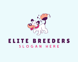 Dog Broom Cleaning logo design