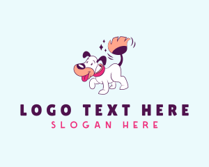 Broom - Dog Broom Cleaning logo design