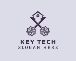 Key - Vintage Key House logo design