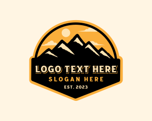 Ridges - Mountain Outdoor Adventure logo design