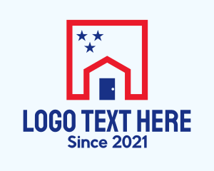 Democrat - Patriot House Realty logo design