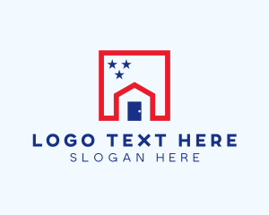 Stars And Stripes - Patriot House Realty logo design