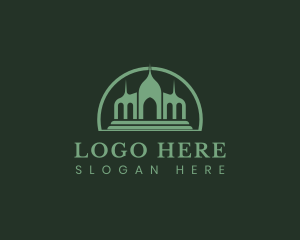 Ancient - Ancient Shrine Architecture logo design