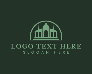 Structure - Ancient Shrine Architecture logo design