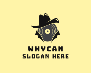 Record Store - Music Disc Musician logo design