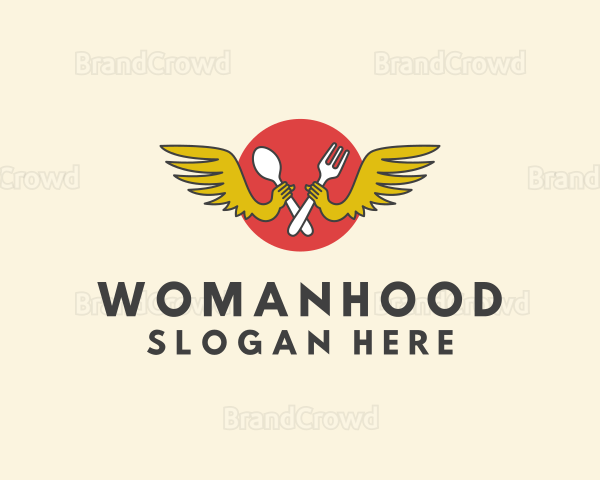 Winged Dining Restaurant Logo