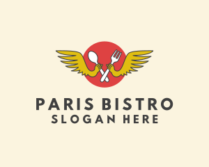 Winged Dining Restaurant logo design