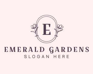 Natural  Feminine Flower Cosmetics logo design