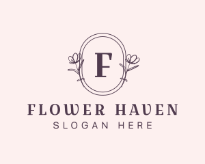 Natural  Feminine Flower Cosmetics logo design