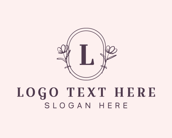 Startup - Natural  Feminine Flower Cosmetics logo design