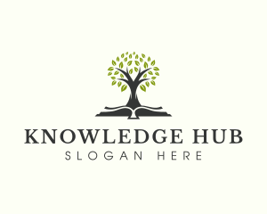 Learning Book Tree logo design