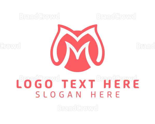 Beauty Spa Letter M Logo