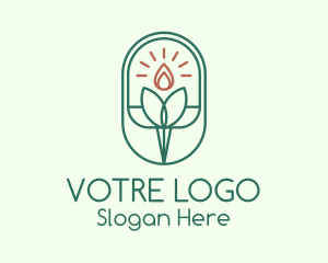 Natural Scented Candle Logo