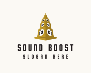 Speaker Tower Subwoofer logo design